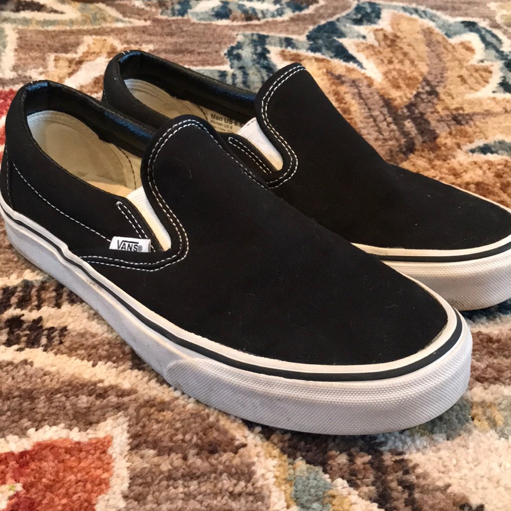 Black Slide On Vans